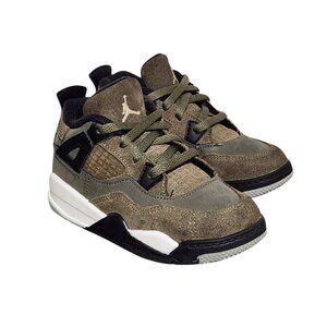 Air Jordan 4 Retro SE Craft Medium Olive TD FB9930-200 Suede Sneakers 10C